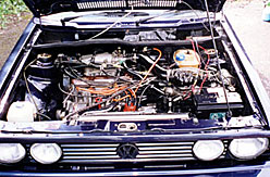 Image of VW Golf Rivage after an engine valet